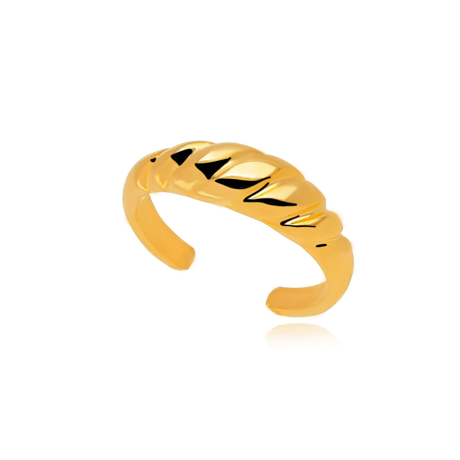 Anel Despertar Twist Dourado