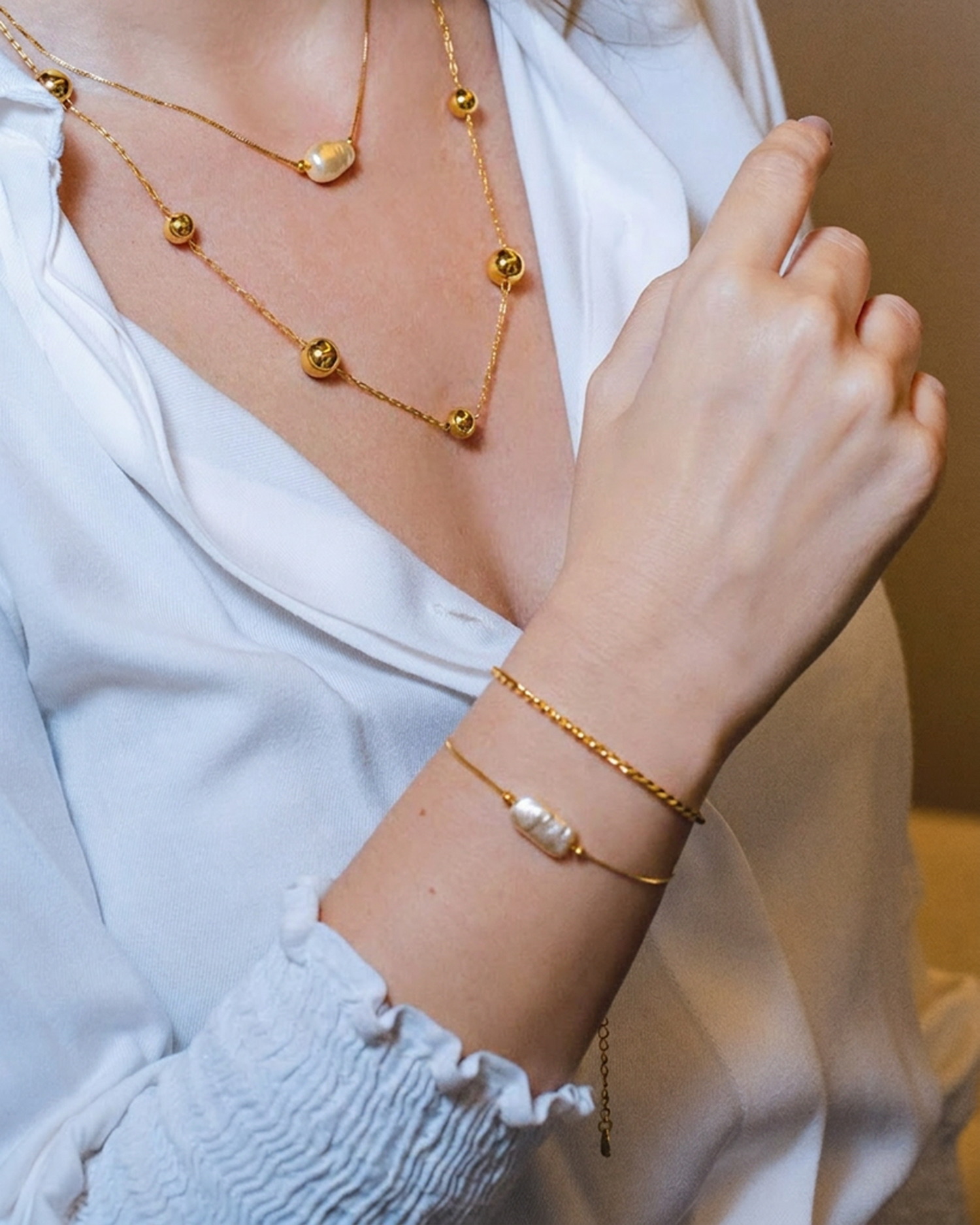 Bracelete Torcido Dourado