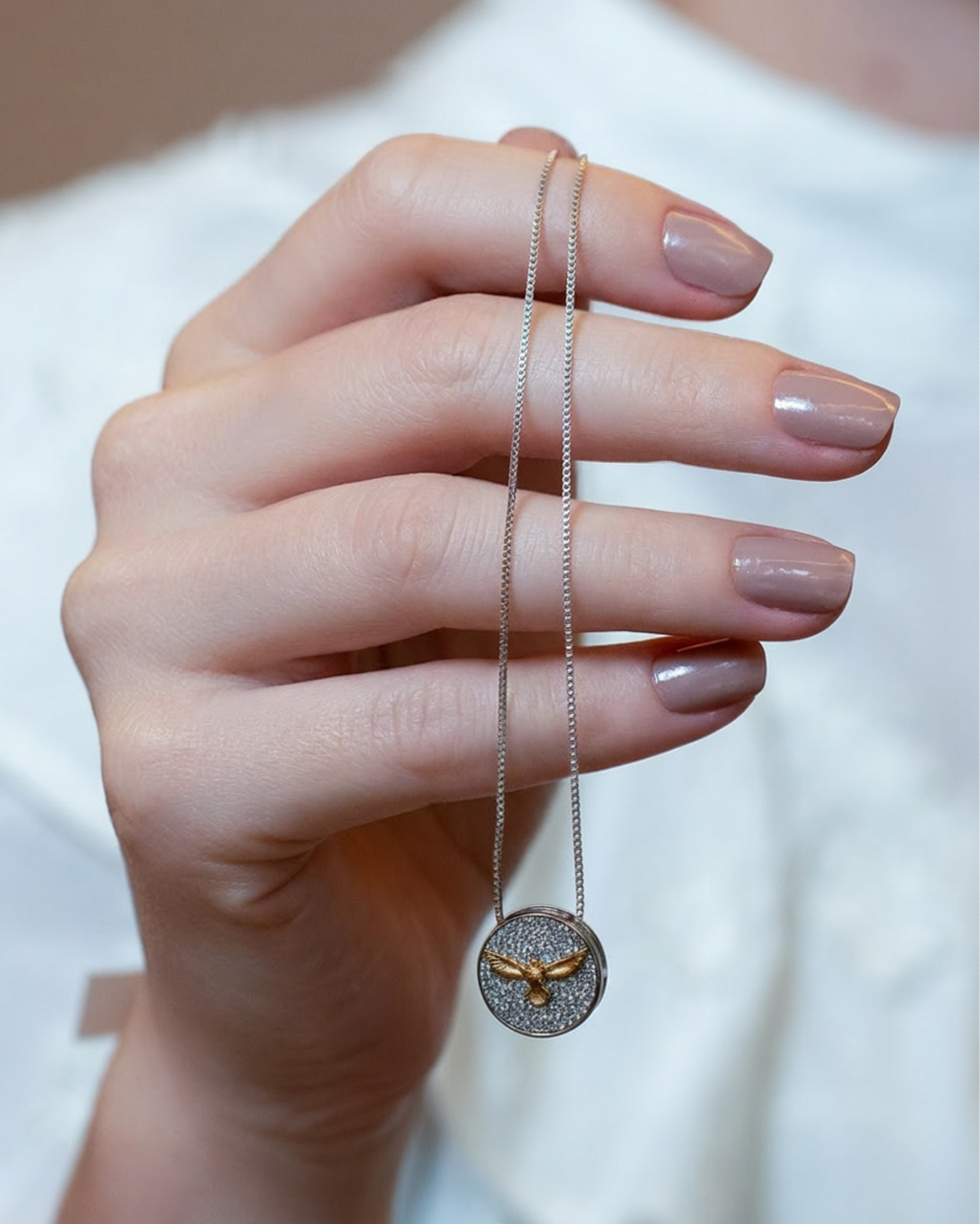 Colar Espírito Santo Microzircônia Ródio