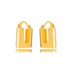 BRINCO BOLD ARGOLA QUADRADA OURO