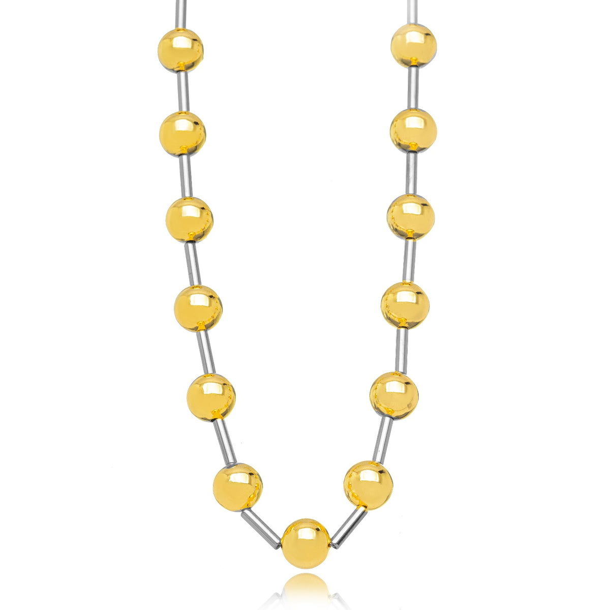 CHOKER BOLAS LISAS BICOLOR