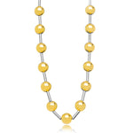 CHOKER BOLAS LISAS BICOLOR