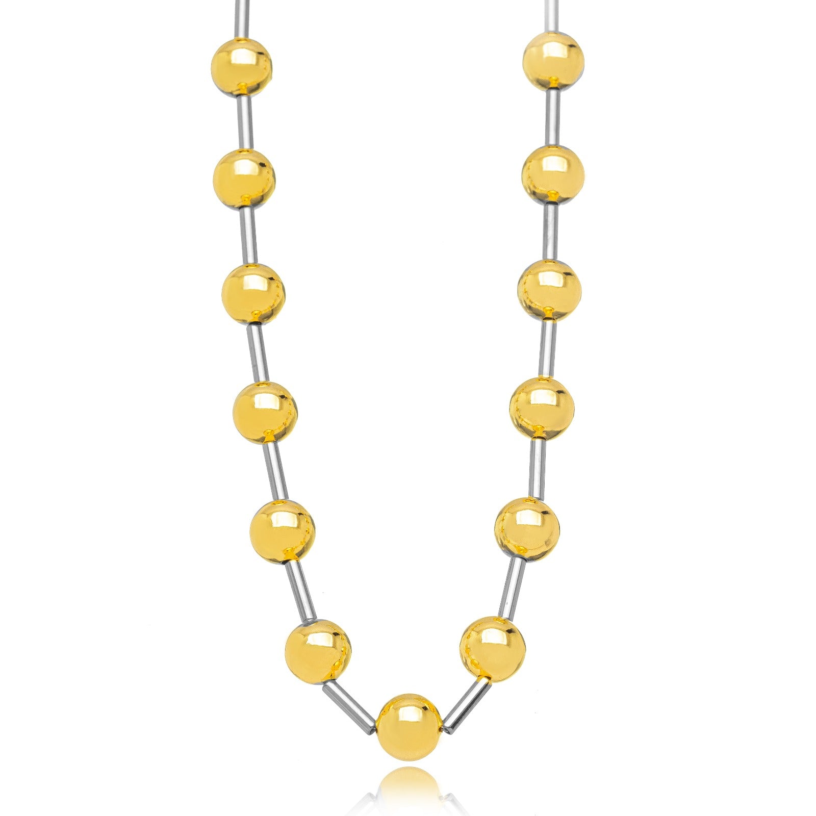CHOKER BOLAS LISAS BICOLOR