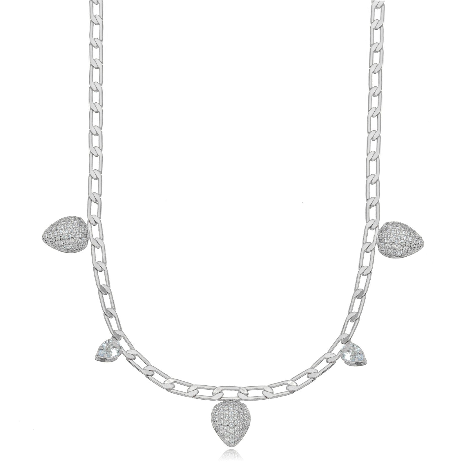 CHOKER ELOS GOTAS CRAVEJADO RÓDIO