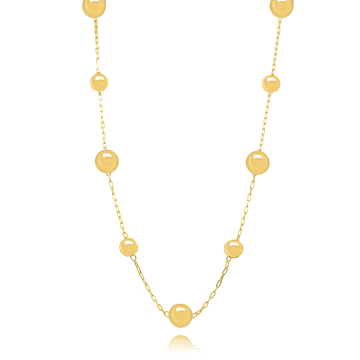COLAR BOLAS ELOS OURO