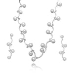 CONJUNTO BOLAS FOSCO RÓDIO