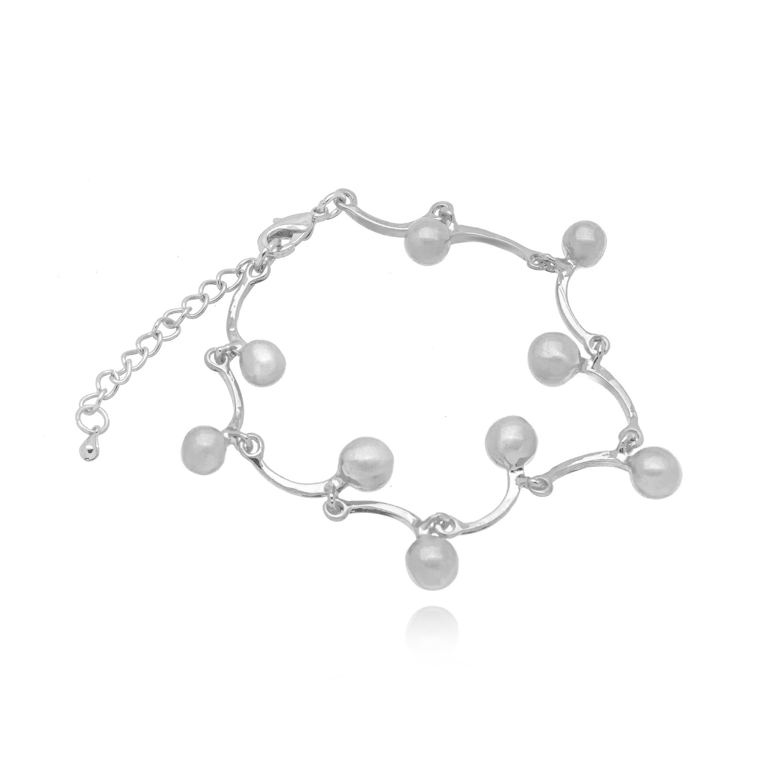 PULSEIRA BOLAS FOSCO RÓDIO